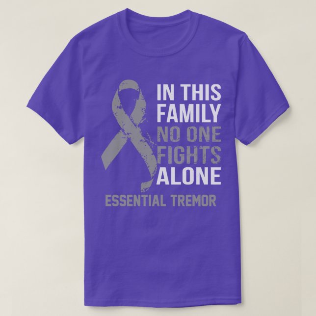 Essential Tremor Awareness No One Fights Alone Hop T-Shirt (Design Front)