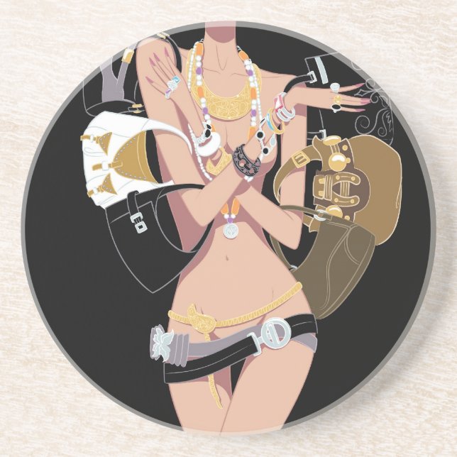 Essentials Black Coaster (Front)