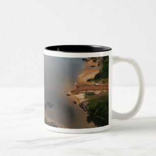 Essequibo River, longest river in Guyana, and 2 Two-Tone Coffee Mug
