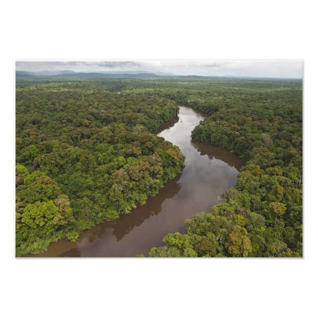 Essequibo River, longest river in Guyana, and 5 Photo Print (Front)