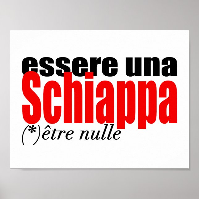 Essere una Schiappa être nulle en français Poster (Front)