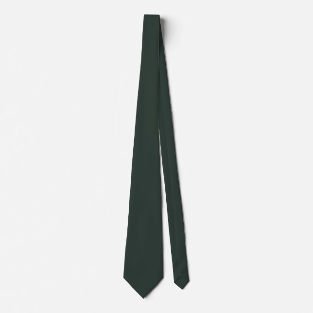 Essex Green Solid Colour Tie (Front)