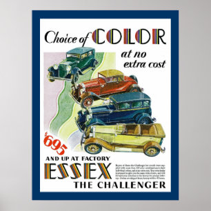 Essex The Challenger Automobile Poster