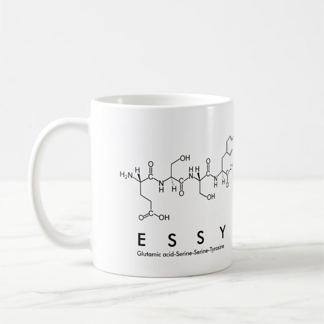 Essy peptide name mug (Left)