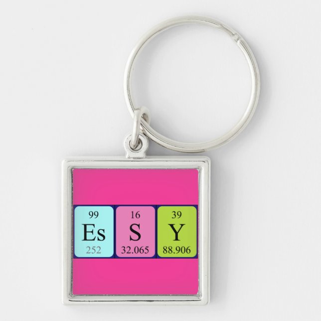 Essy periodic table name keyring (Front)