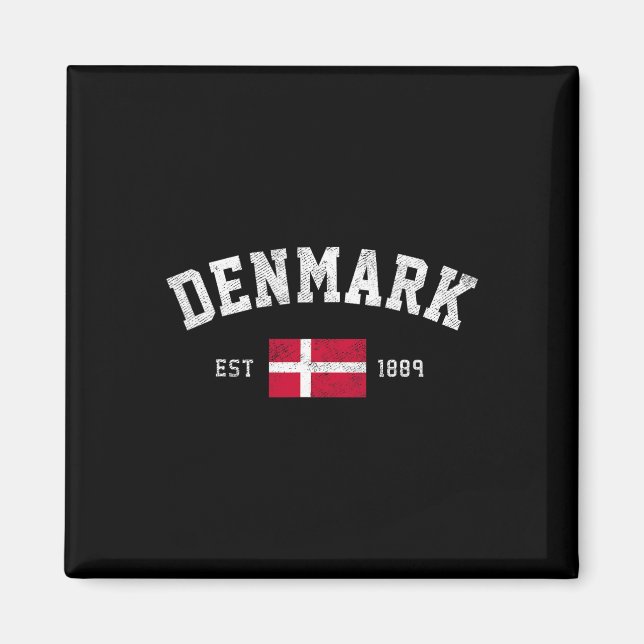 Est. 1889 Danish Flag Independence Day  Magnet (Front)