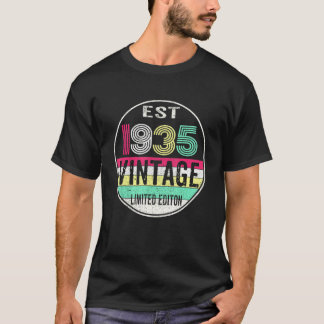 Est 1935 Vintage 1935 87th Birthday T-Shirt