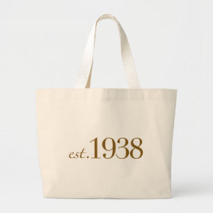 Est 1938 large tote bag