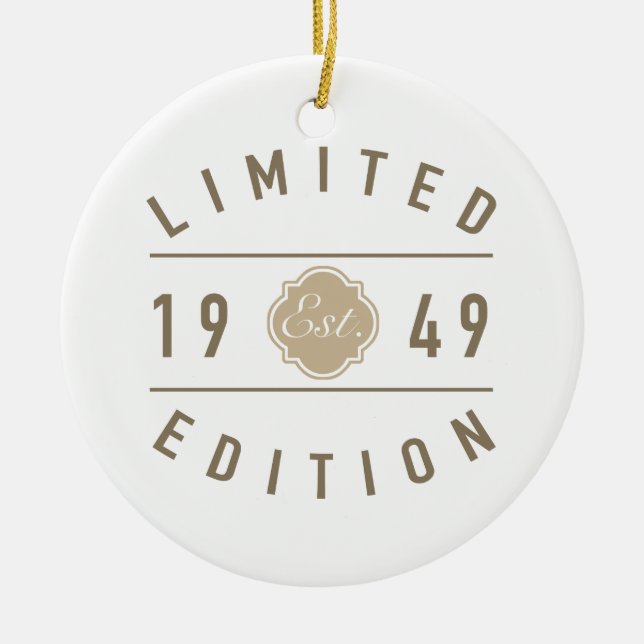 Est. 1949 Limited Edition Ceramic Ornament (Front)