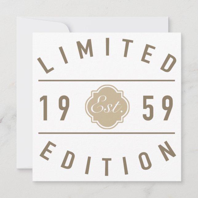 Est. 1959 Limited Edition (Front)