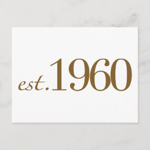 Est 1960 postcard