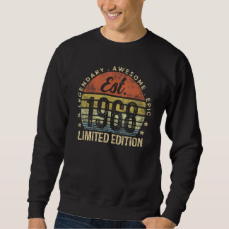 Est 1968 Limited Edition 57th Birthday Vintage 57 Sweatshirt