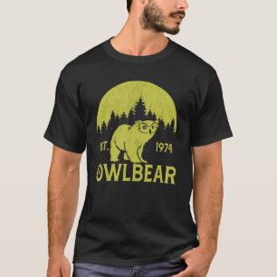 Est 1974 Owlbear Animals Forest Jungle Moon T-Shirt