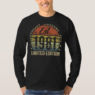 Est 1981 Limited Edition 44th Birthday Vintage 44 T-Shirt