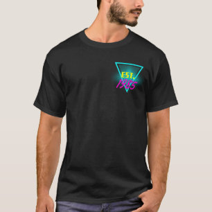 Est. 1985 - Retro Neon Geometric Design T-Shirt