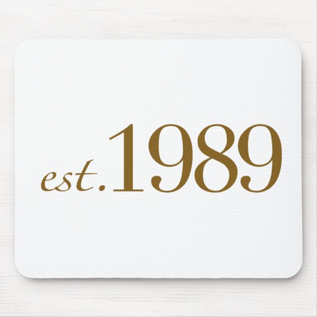 Est 1989 mouse pad (Front)