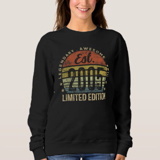 Est 2005 Limited Edition 20th Birthday Gifts 20 Ye Sweatshirt