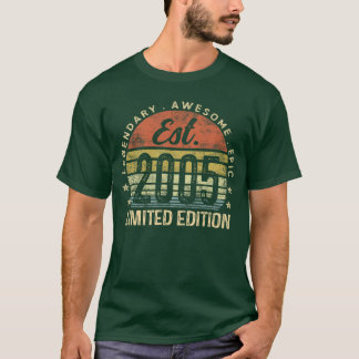 Est 2005 Limited Edition 21st Birthday Gifts 21 Ye T-Shirt