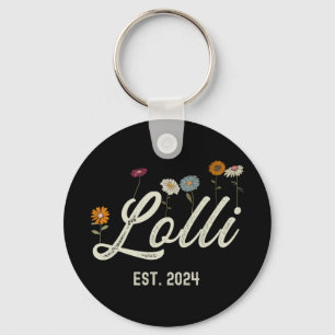Est 2024 Floral Mothers Day New Parents Pregnancy  Key Ring