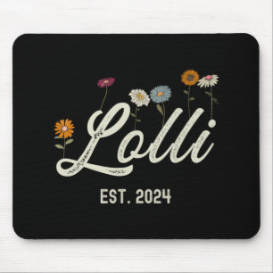 Est 2024 Floral Mothers Day New Parents Pregnancy Mouse Pad