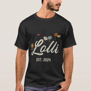 Est 2024 Floral Mothers Day New Parents Pregnancy T-Shirt