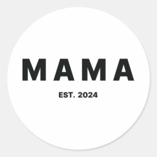 Est 2024 Mothers Day Classic Round Sticker