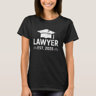 Est. 2025 Attorney Lawyer Law School Graduation Wo T-Shirt