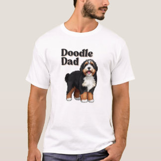 est. Bernedoodle Dad. Ever. Men's T-Shirt