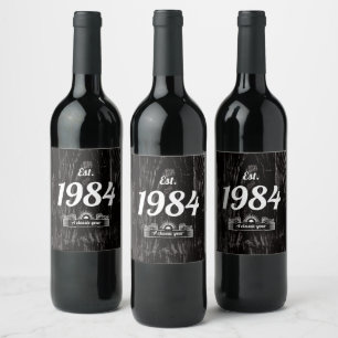 Est. in 1984 A Classic Year Wine Label