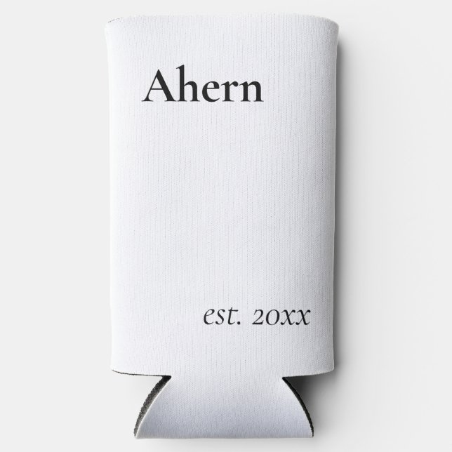 Est. Newlyweds Seltzer Can Cooler (Front)