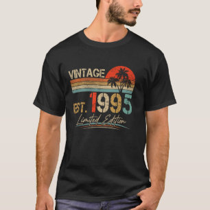 Est. Vintage 1995 Funny 30th Birthday Gift 30 Year T-Shirt