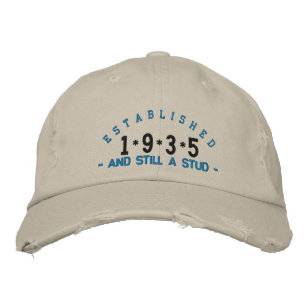 Established 1935 Stud Embroidery Hat