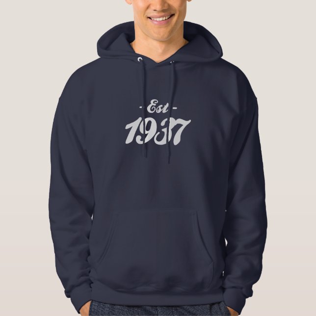 established 1937 - birthday hoodie (Front)