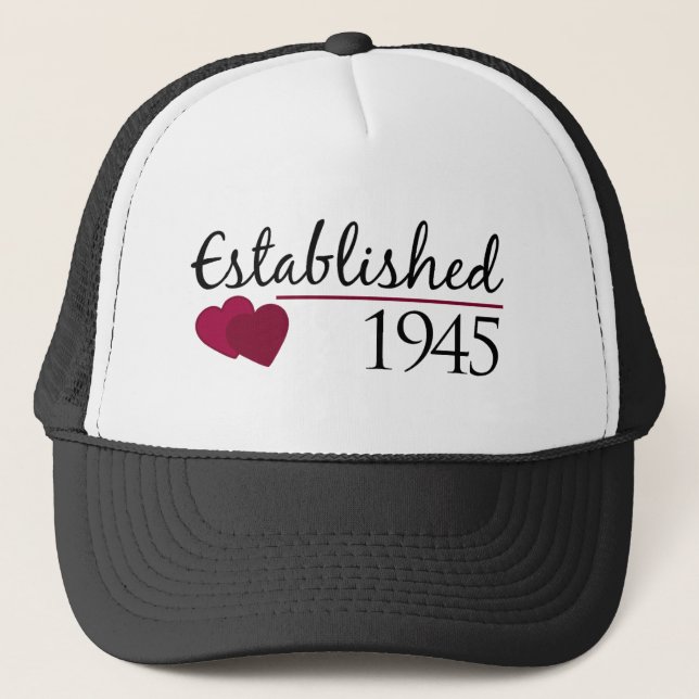 Established 1945 trucker hat (Front)