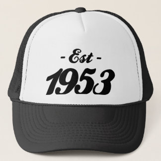 established 1953 - birthday trucker hat