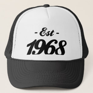 established 1968 - birthday trucker hat