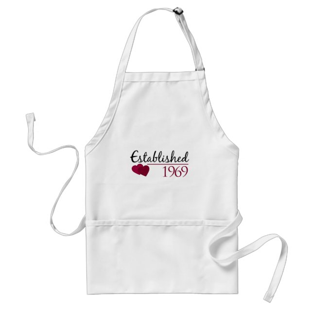 Established 1969 standard apron (Front)
