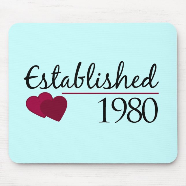 Established 1980 mouse pad (Front)