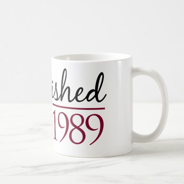 Established 1989 coffee mug (Right)