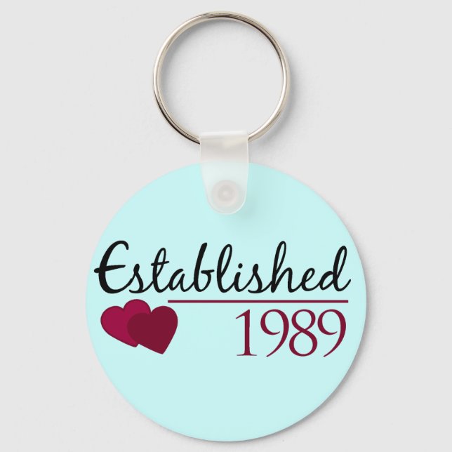 Established 1989 key ring (Front)