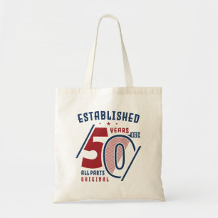 Established 50 Years Ago    Birthday Gift Idea II Tote Bag