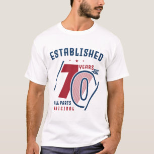 Established 70 Years Ago Birthday Gift Idea T-Shirt