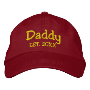 Established Dad Personalized Black Embroidered Hat