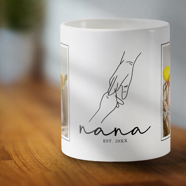 Established Grandmother Nana 2 Photo Coffee Mug (Creator Uploaded)