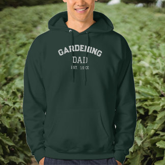 Established In 19XX Gardening Dad Hoodie
