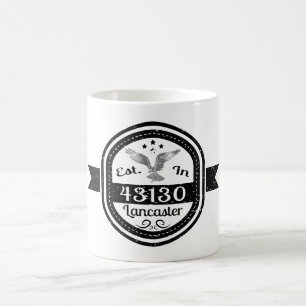 Established In 43130 Lancaster Coffee Mug