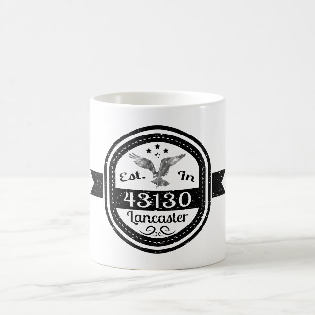 Established In 43130 Lancaster Coffee Mug (Center)
