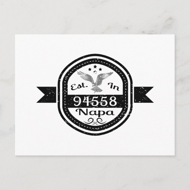 Established In 94558 Napa Postcard (Front)