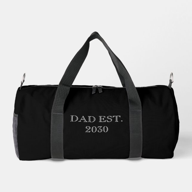 Established New Dad Gift  Duffle Bag (Back)