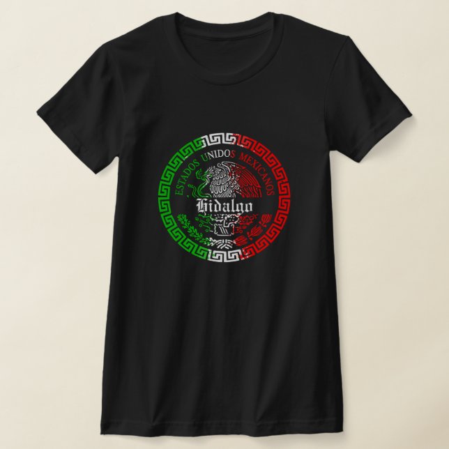 Estado de Hidalgo México emblem shirt (Laydown)